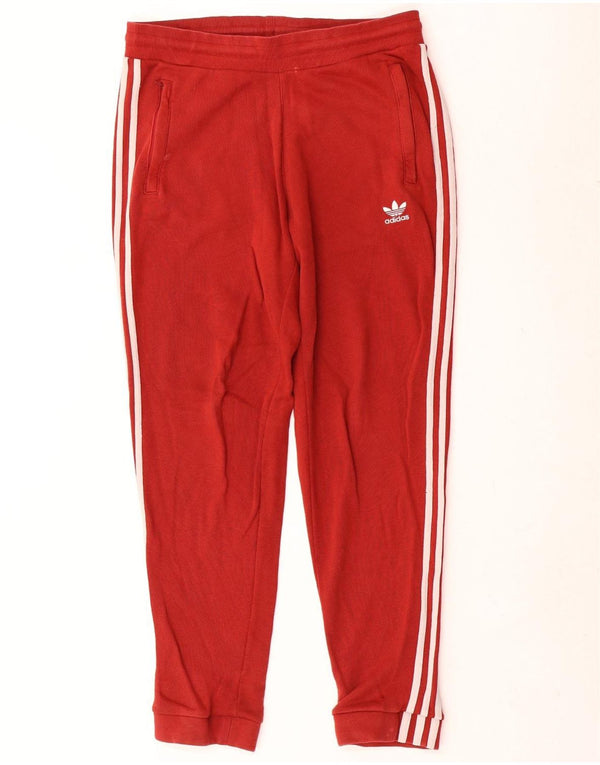 Adidas Hombre Chándal Pantalones Joggers Pequeño Rojo Algodón
