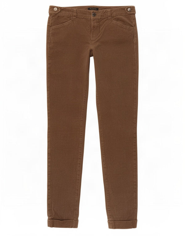 Pantalón Chino Massimo Dutti Mujer EU 36 XS W26 L29 Marrón Espiga