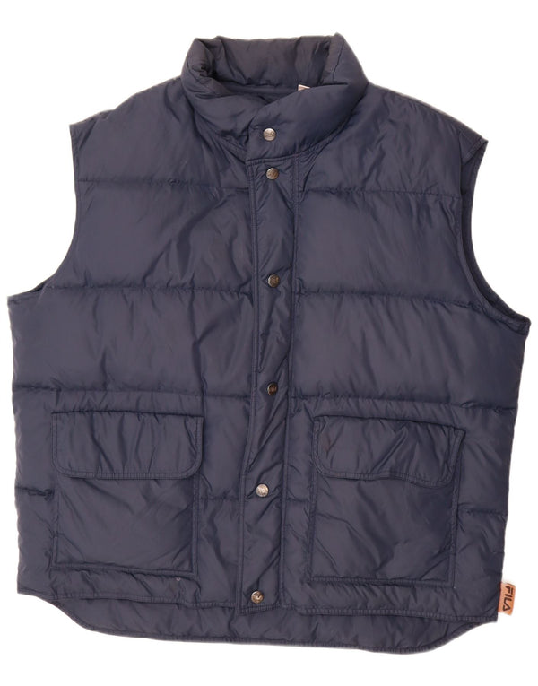 Fila Chaleco acolchado para hombre IT 56 XL Poliamida azul marino