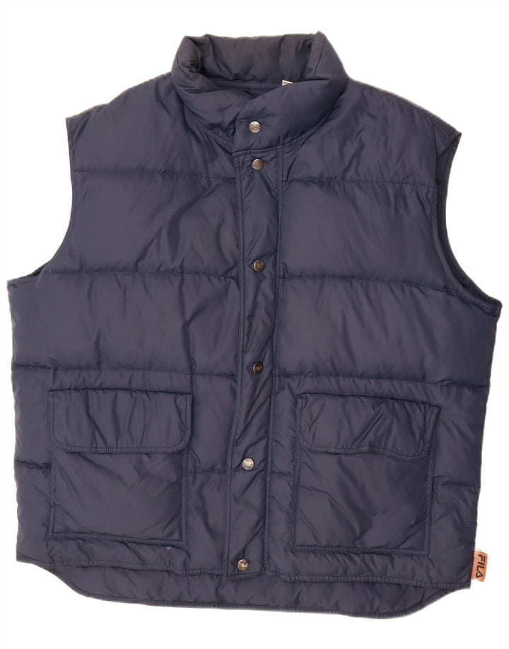 Fila Chaleco acolchado para hombre IT 56 XL Poliamida azul marino