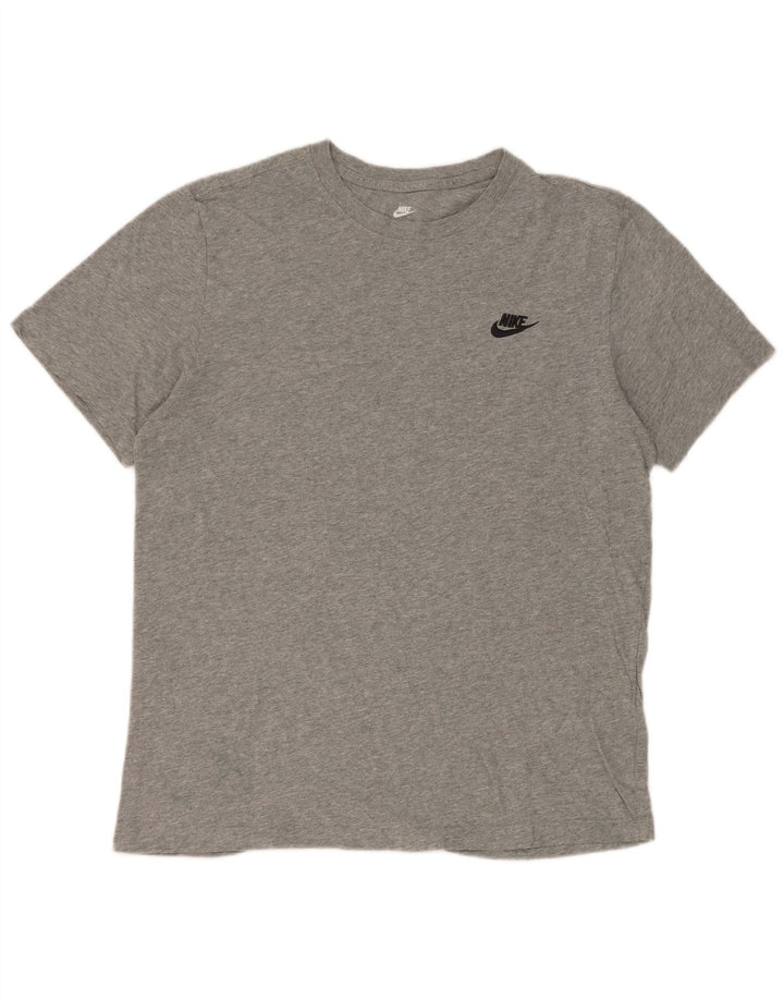 Camiseta Nike Hombre Algodón Gris Medio