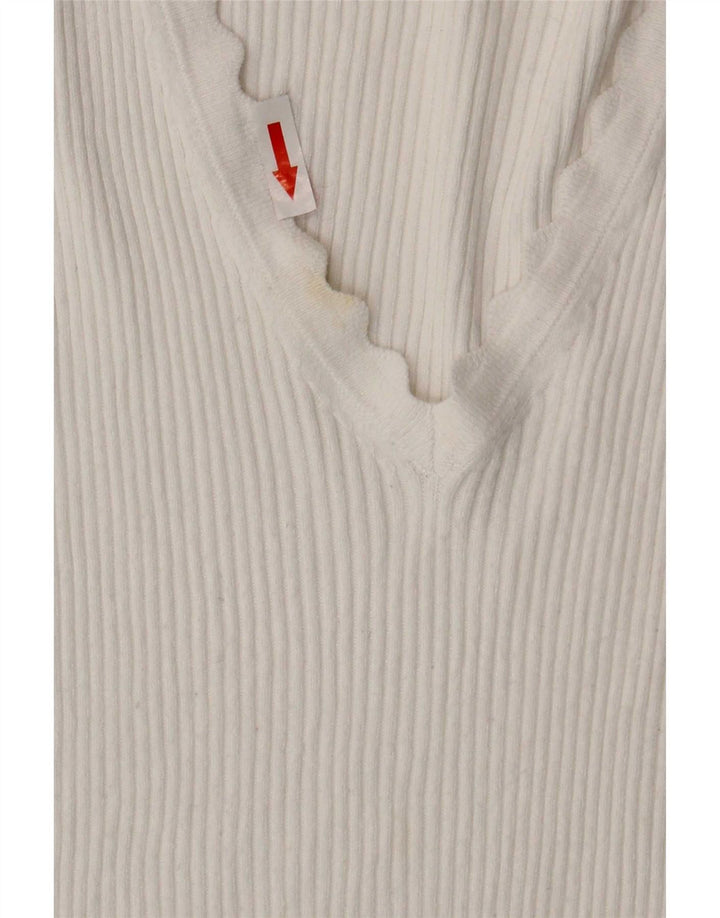 Marks & Spencer Camiseta para mujer Top UK 44 Large Viscosa blanca