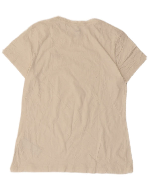 Puma Camiseta para mujer Top UK 12 Algodón beige medio