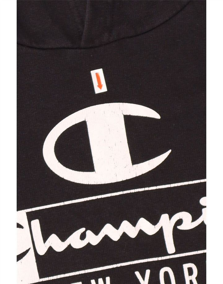 CHAMPION Jersey con capucha gráfico New York para hombre 2XL Algodón negro