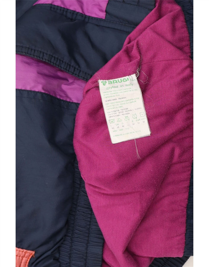 Brugi Cazadora bomber para hombre ES 38 Mediana Azul marino Colorblock Poliéster