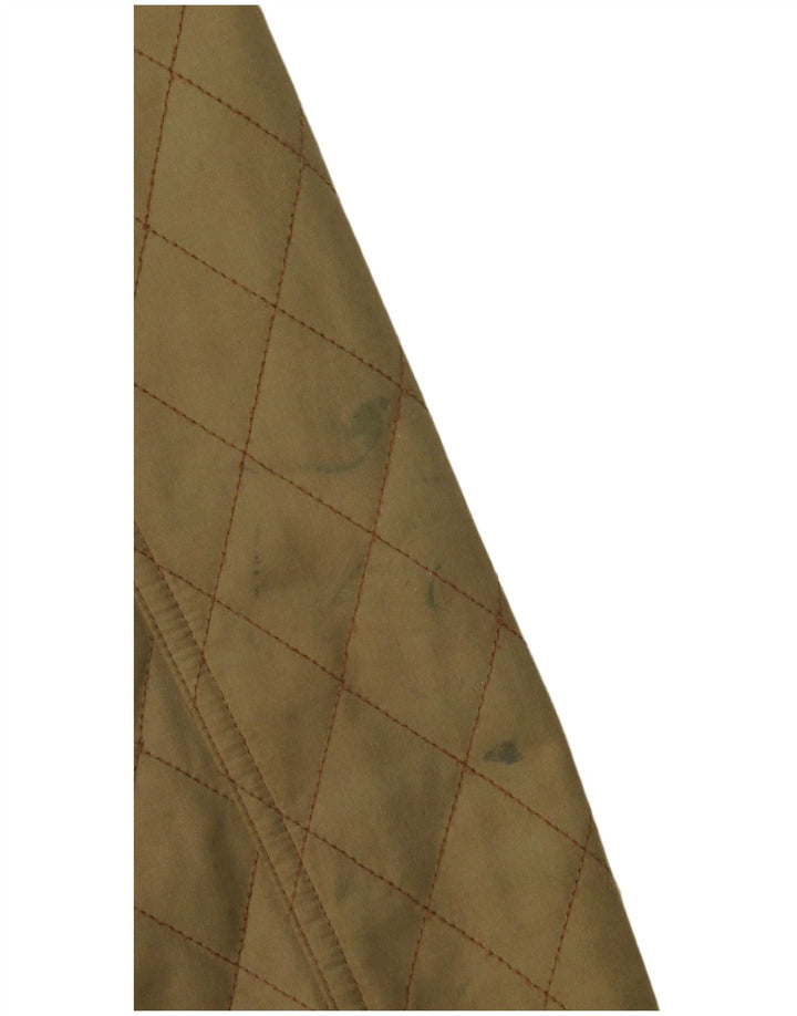 Crew Clothing Chaqueta acolchada militar Sherpa para mujer UK 14 Medium Khaki