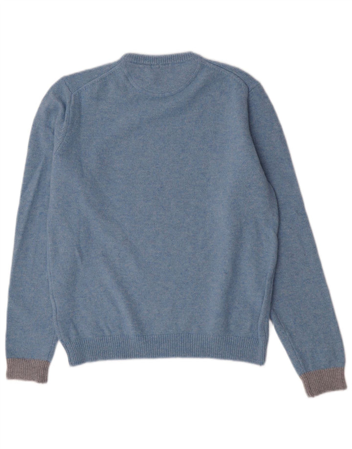 Sun68 - Jersey de cuello redondo para mujer, talla grande, lana azul