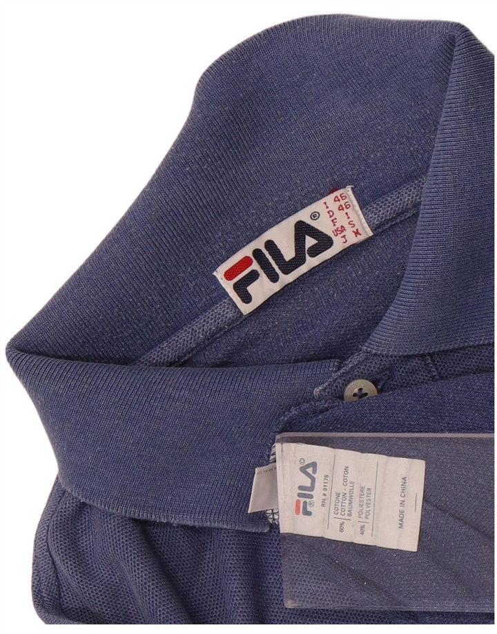 Polo Fila Hombre Pequeño Algodón Azul
