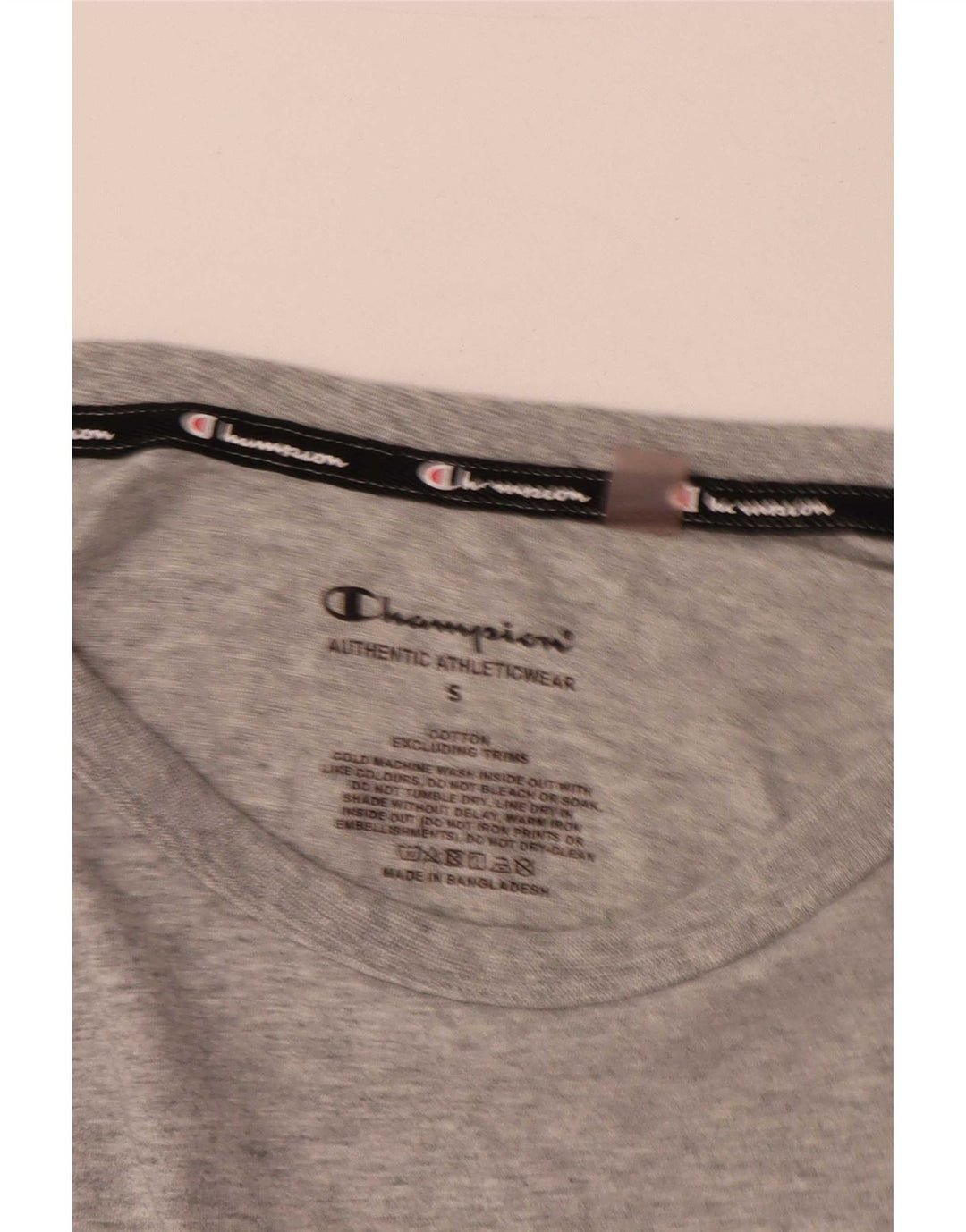 Champion Camiseta Gráfica para Hombre Top Small Gris Algodón