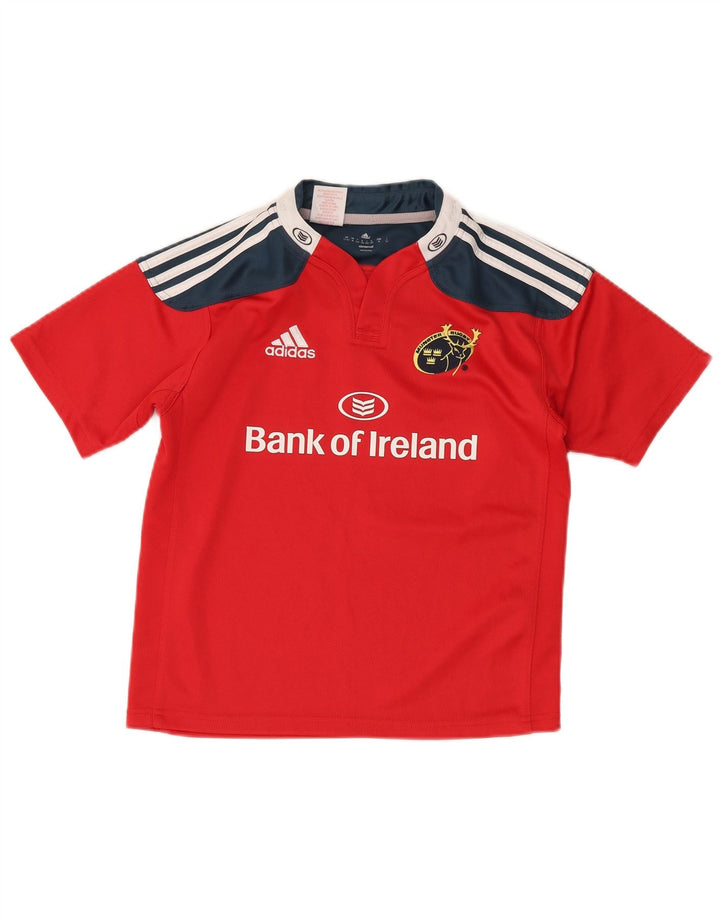 ADIDAS Camiseta gráfica Munster Rugby para niños 11-12 años Bloque de color rojo