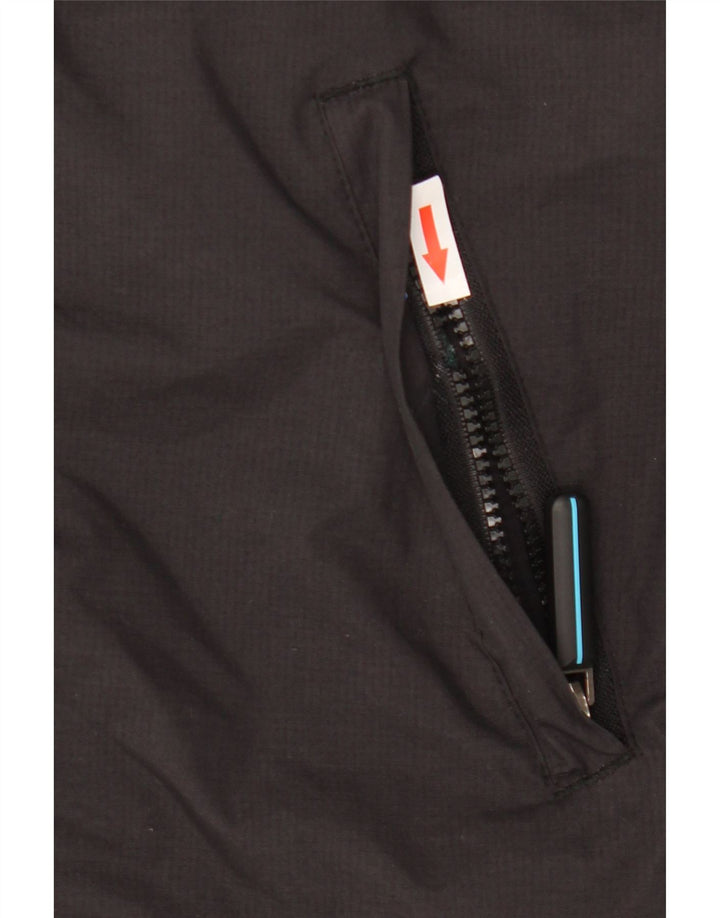 Superdry Chaqueta impermeable para hombre UK 40 Large Nylon negro