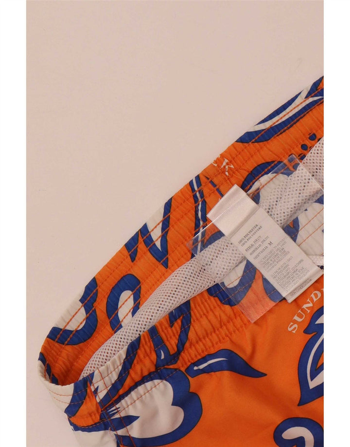 Sundek Bañador con estampado gráfico para hombre Poliéster floral naranja medio