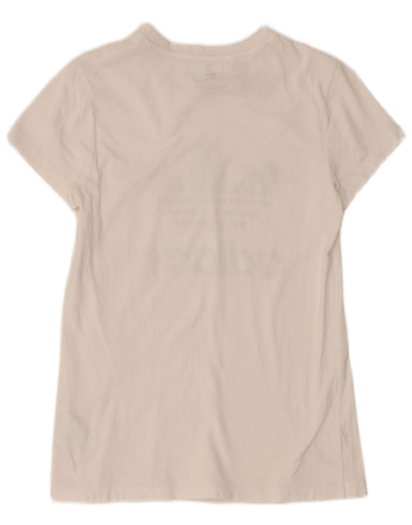 Adidas Camiseta gráfica para niña 13-14 años Grande Blanco Algodón