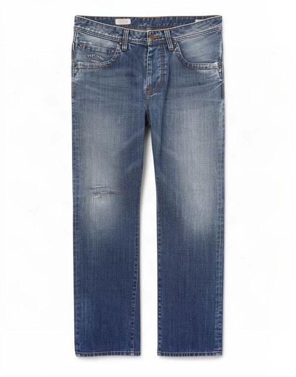 PEPE Jeans Hombre Comfort Fit Recto W34 L32 Algodón Azul