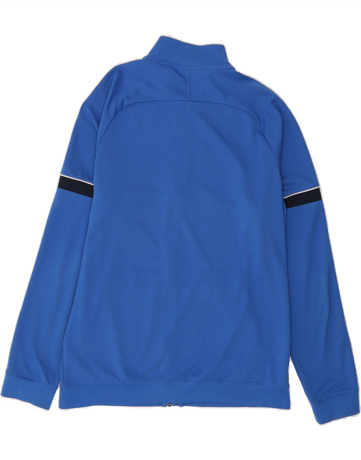 NIKE Mens Dri Fit Graphic Tracksuit Top Jacket Large Blue Polyester Vintage Nike and Second-Hand Nike from Messina Hembry 