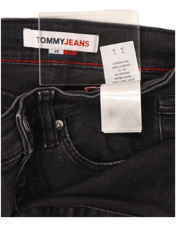 TOMMY HILFIGER Vaqueros pitillo para mujer W28 L30 Algodón negro