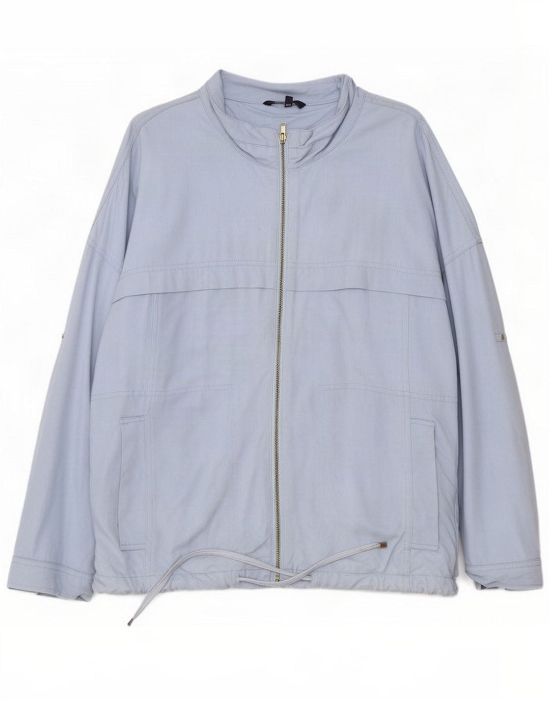 Marks & Spencer Chaqueta Bomber Extragrande para Mujer UK 12 Viscosa Azul Mediana