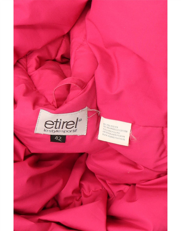 Etirel Chaqueta acolchada extragrande con capucha para mujer EU 42 Poliéster rosa grande