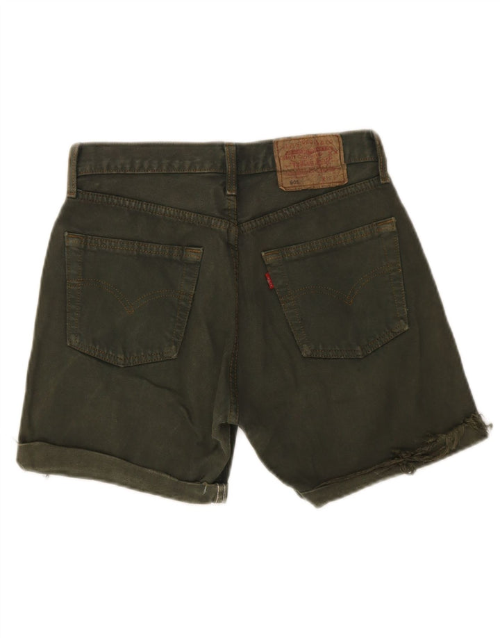 Levi's Mujer 501 Shorts De Mezclilla W26 Pequeño Algodón Caqui