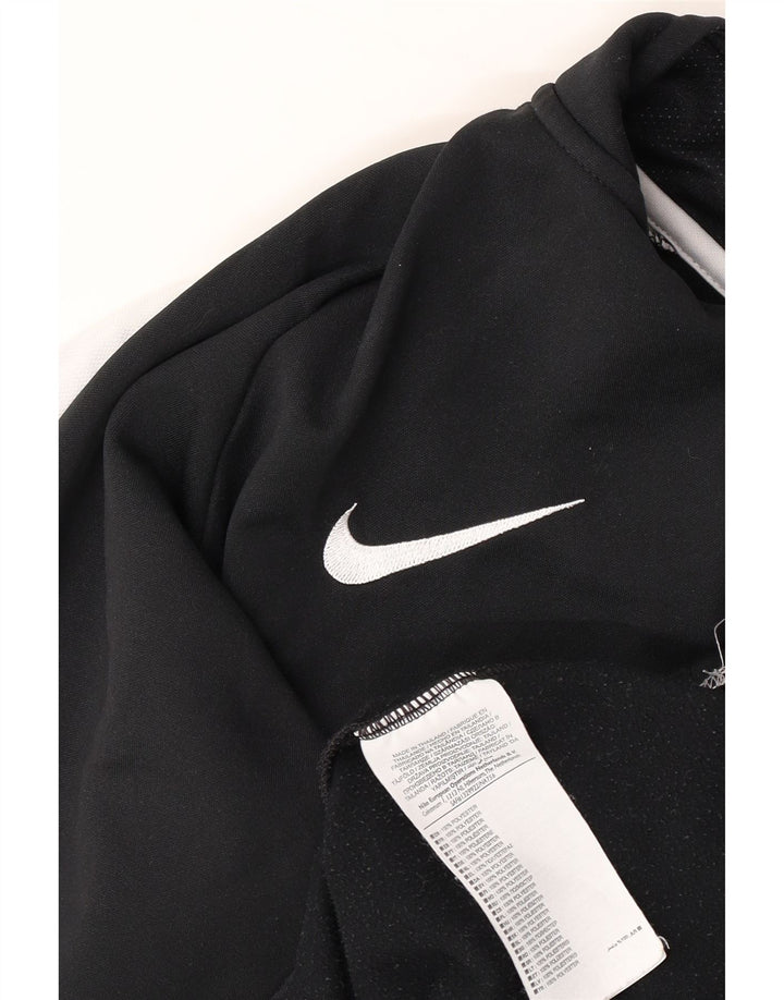 Nike - Chándal con cremallera y cuello para hombre, talla grande, color negro, poliéster