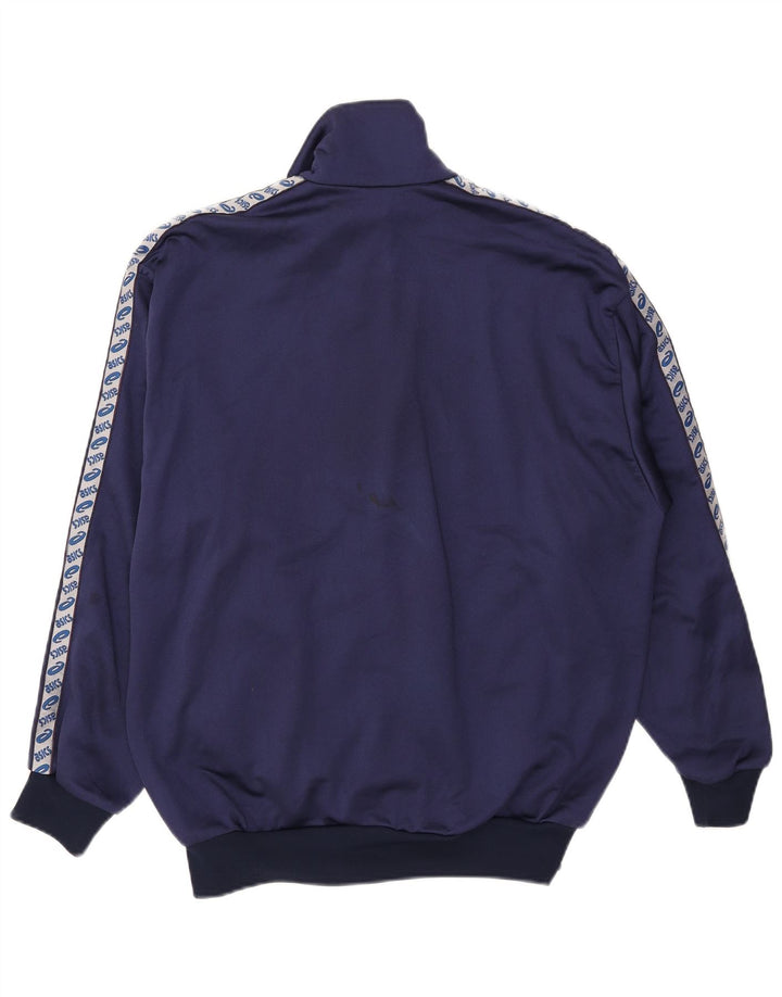 Asics Hombre Graphic Chándal Top Jacket XL Azul Marino Colorblock