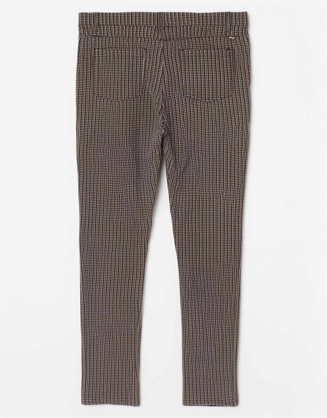 Ellesse Mujer Pantalones Casuales Slim Medium W30 L28 Viscosa De Pata De Gallo Gris