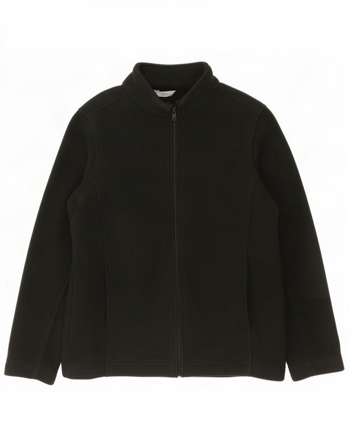 Marks & Spencer Chaqueta polar extragrande para mujer UK 10 Small Poliéster negro