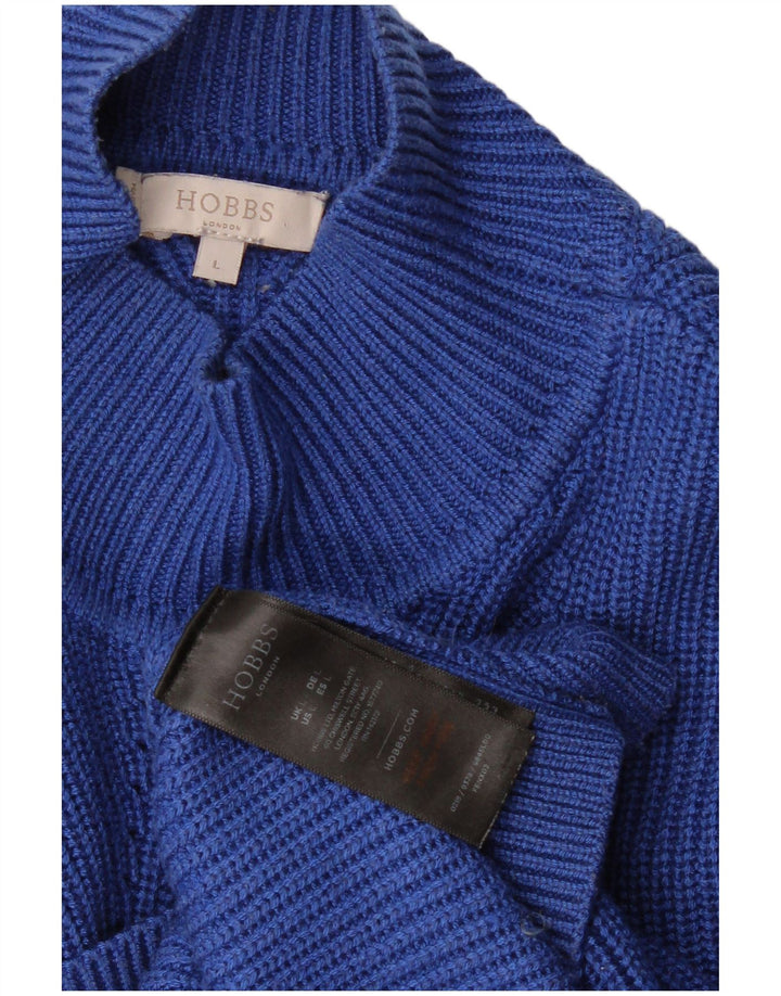 Hobbs Jersey con cuello de tortuga para mujer, talla 40, color azul