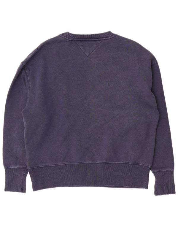 Tommy Hilfiger Hombre Sudadera Jumper Medium Azul Marino Algodón