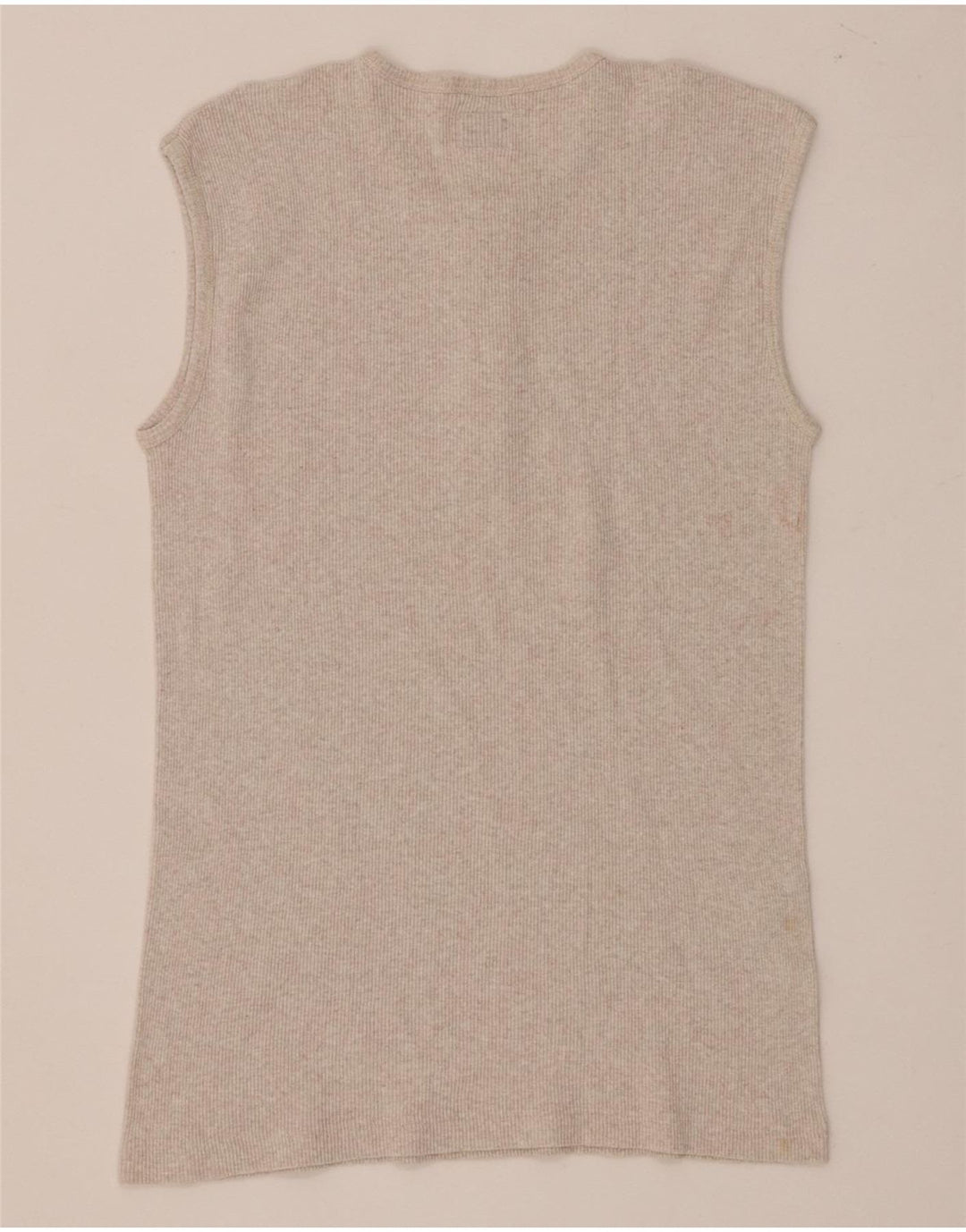 Levi's Top sin mangas para mujer Reino Unido 44 Algodón moteado beige grande