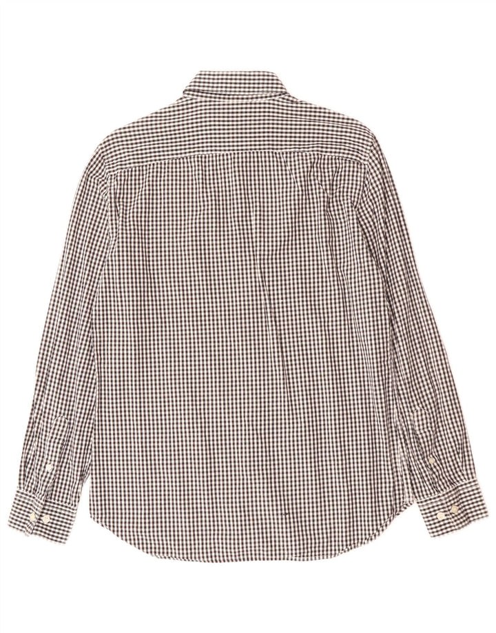 FRENCH CONNECTION Camisa para hombre Algodón a cuadros negro mediano