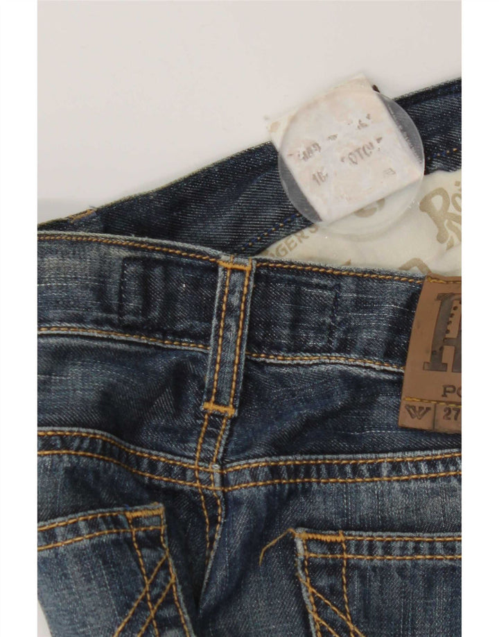 Roy Rogers Vaqueros ajustados para mujer W27 L32 Algodón azul