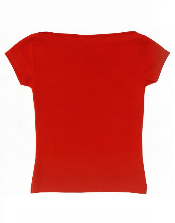 Zara Camiseta Niña Top 11-12 Años Rojo Algodón