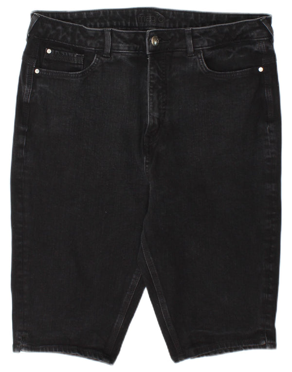 Marks & Spencer Pantalones cortos vaqueros para mujer UK 18 XL W36 Algodón negro