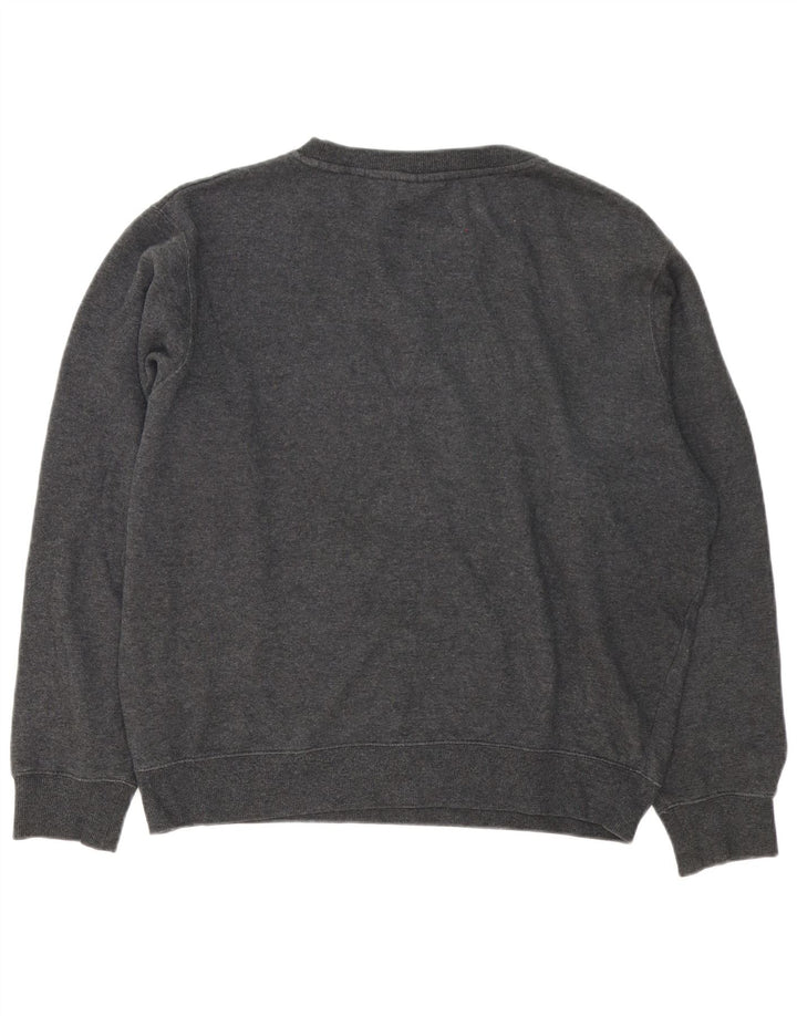 Fila Hombre Graphic Sudadera Jumper Grande Gris Algodón