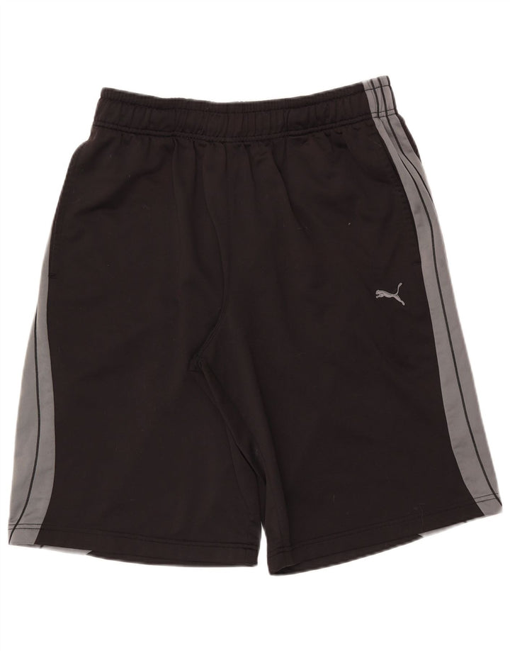 Puma - Pantalones cortos deportivos para hombre (talla grande), color negro, poliéster