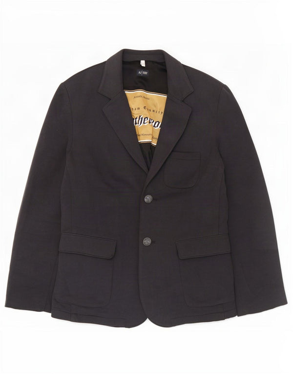 Armani Jeans Chaqueta tipo blazer de 2 botones para hombre UK 44 2XL Algodón gris