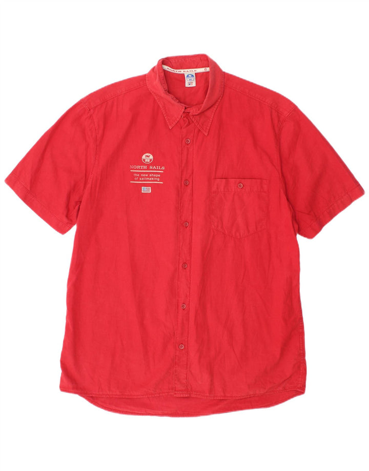 NORTH SAILS Camisa Manga Corta Hombre XL Rojo