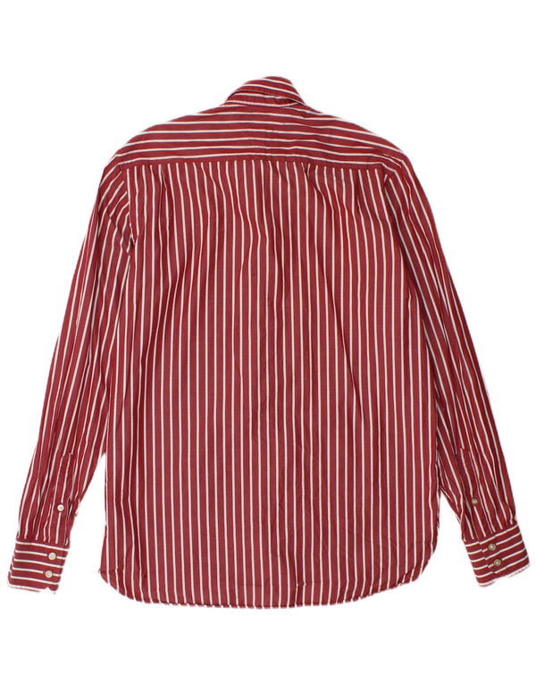 Camisa Tommy Hilfiger Hombre Small Algodón A Rayas Rojas