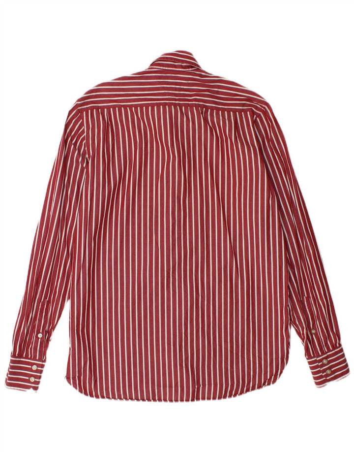 Camisa Tommy Hilfiger Hombre Small Algodón A Rayas Rojas