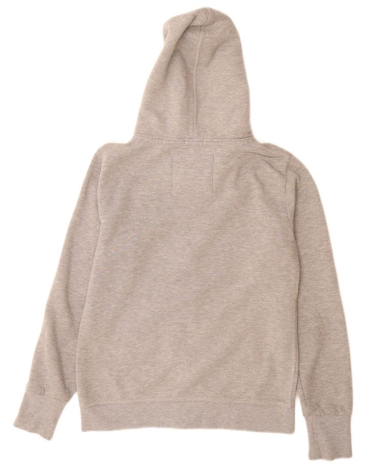 Superdry Suéter con capucha y cremallera para mujer Reino Unido 44 Poliéster gris grande