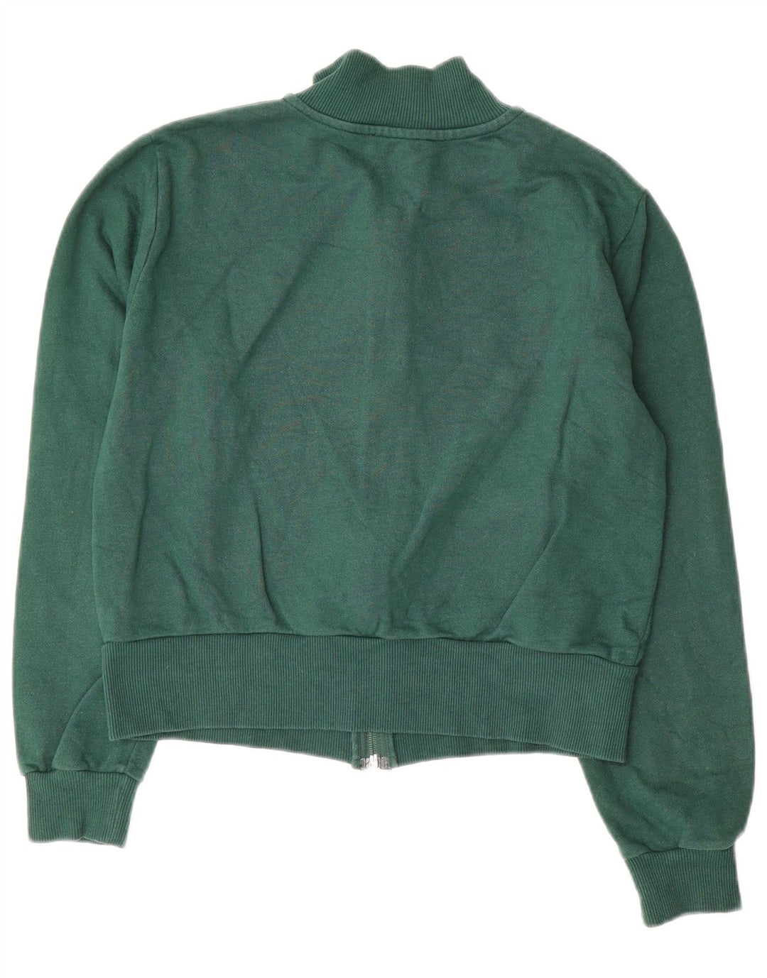 Zara Mujer Chándal Top Chaqueta UK 46 Grande Algodón Verde