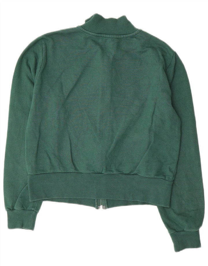 Zara Mujer Chándal Top Chaqueta UK 46 Grande Algodón Verde