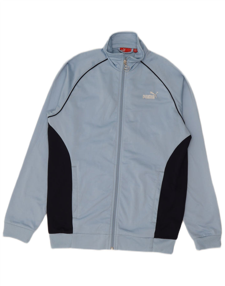 PUMA Chaqueta de chándal para niño 13-14 años Poliéster color block azul