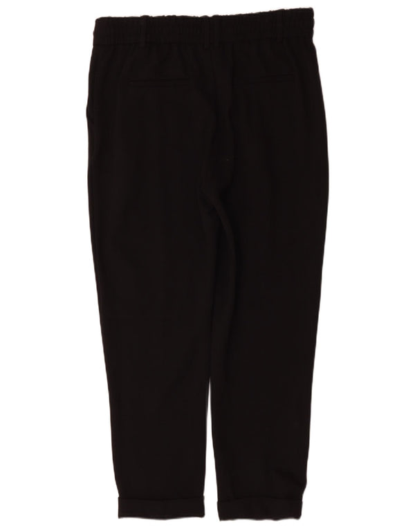 Benetton Pantalón Chino Recto Hombre Large W34 L27 Viscosa Negra