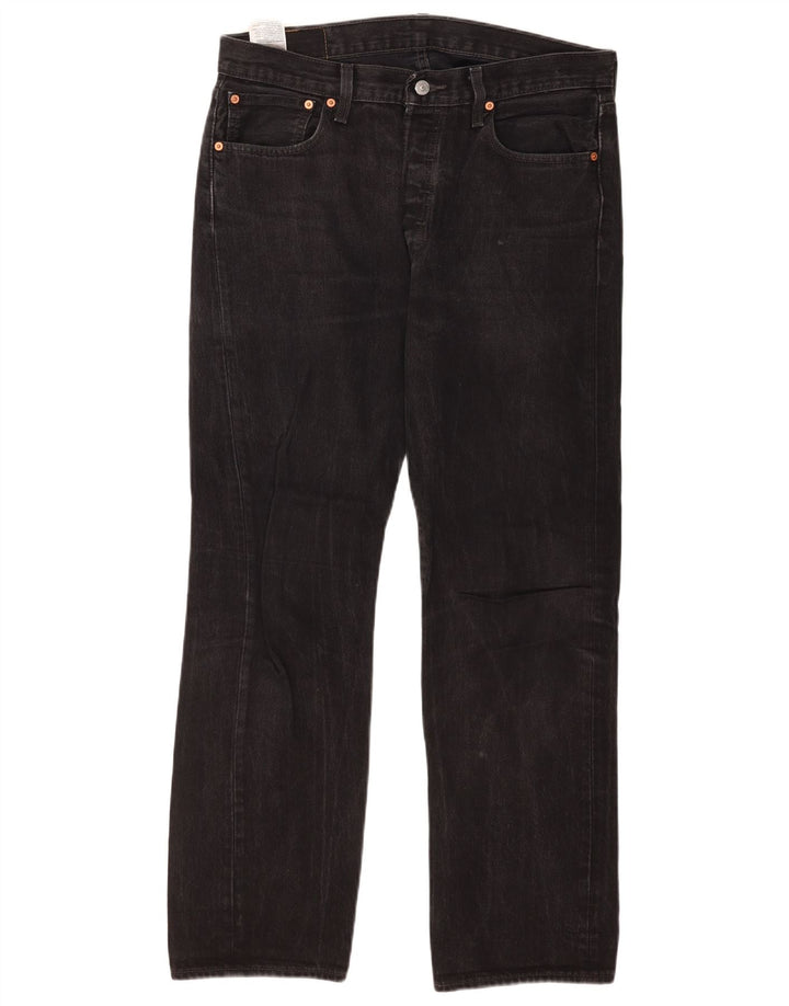 Levi's Vaqueros rectos 501 para hombre W34 L32 Algodón negro