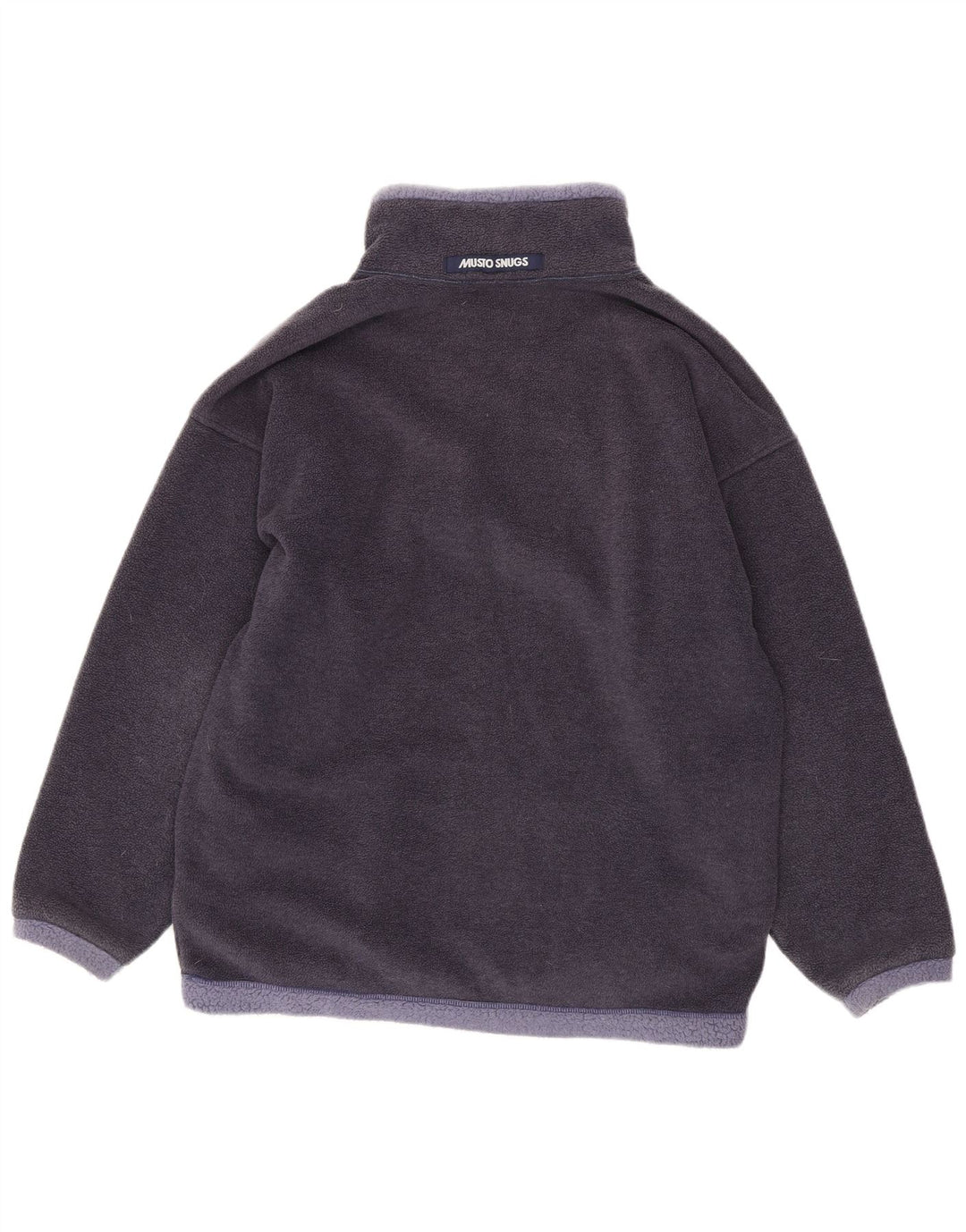 Musto Hombre Jersey De Forro Polar Con Cremallera Y Cuello Medio Azul Marino Poliéster Colorblock
