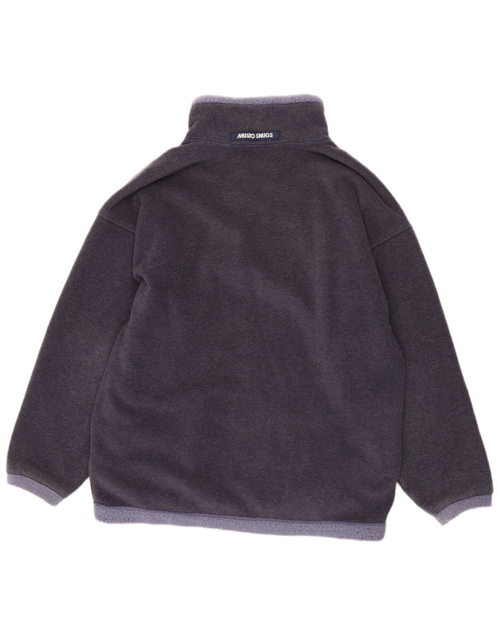 Musto Hombre Jersey De Forro Polar Con Cremallera Y Cuello Medio Azul Marino Poliéster Colorblock