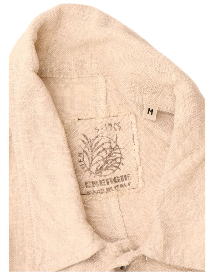 Energie Chaqueta utilitaria para hombre UK 38 Medium Beige Linen