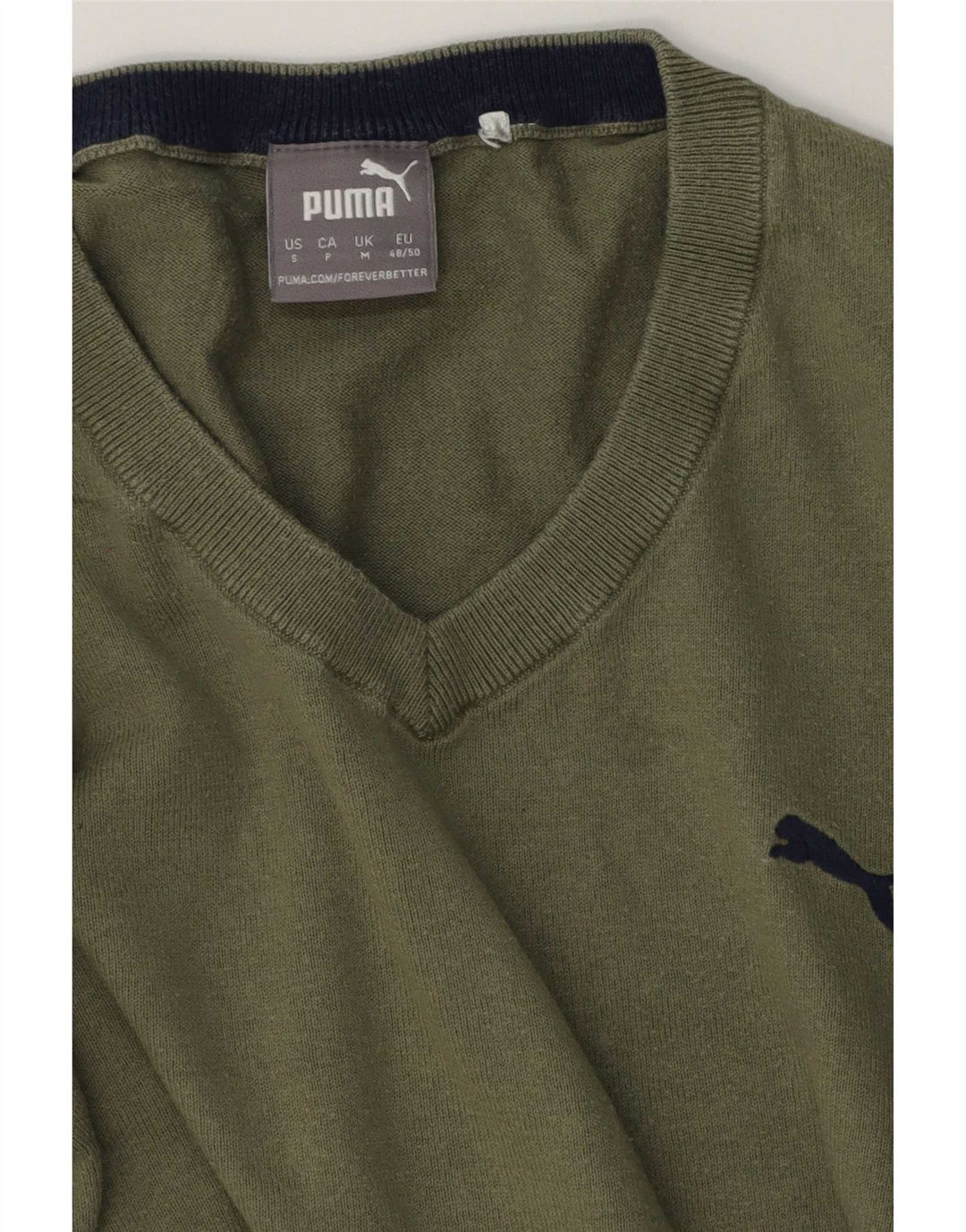 Puma Jersey Con Cuello En V Y Color Block En Verde Medio |
